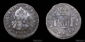 Lima. Carlos III. 1/2 Real 1781 MJ KM74