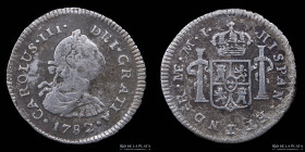 Lima. Carlos III. 1/2 Real 1782 MJ KM74