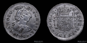 Lima. Carlos III. 1/2 Real 1787 MJ KM74