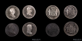 Lima. Fernando VII. Lote x4. 1 Real 1813 a 1821. KM114