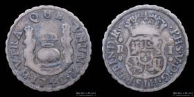 Mexico. Felipe V. 1 Real 1742 M. Columnaria. KM75.2