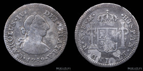 Mexico. Carlos IV. 1/2 Real 1789 FM. KM69