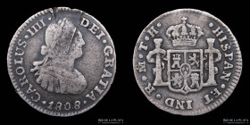 Mexico. 1/2 Real 1808 FH. KM72