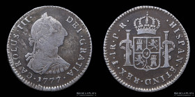 Potosi. Carlos III. 1 Real 1777 PR. CJ 66.6