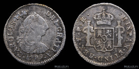 Potosi. Carlos III. 1/2 Real 1779 PR. CJ 67.7