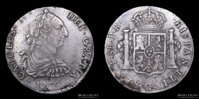 Potosi. Carlos IV. 8 Reales 1789 PR. Transicional. CJ 76.1