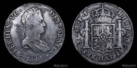 Potosi. Fernando VII. 8 Reales 1814 PJ CJ 86.3.1