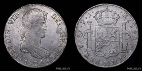 Potosi. Fernando VII. 8 Reales 1824 PJ CJ 86.14