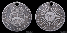 Provincias Unidas. 1 Real 1815 F. CJ 14
