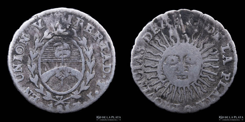 Argentina. Provincias Unidas del Río de la Plata. 1/2 Real 1813 J.(José Antonio ...