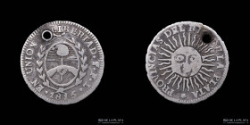 Provincias Unidas. 1/2 Sol 1815 FL. CJ 18