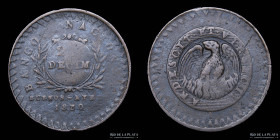 Argentina. Buenos Aires. 20 Decimos 1830. CJ 4.3