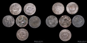 Argentina. Buenos Aires. Lote x6. 2 Reales 1853 a 1861