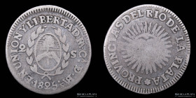 Argentina. La Rioja. 2 Soles 1825 RA CA D BA. CJ 43