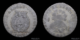 Argentina. La Rioja. 1/2 Real 1844. CJ 67.2.1
