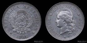 Argentina. 20 Centavos 1882. CJ 18