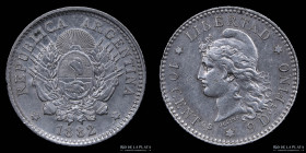 Argentina. 10 Centavos 1882. CJ 20
