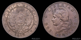 Argentina. 2 Centavos 1882. CJ 24