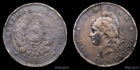 Argentina. 2 Centavos 1887. CJ 28