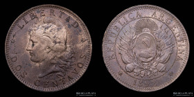 Argentina. 2 Centavos 1892. CJ 33