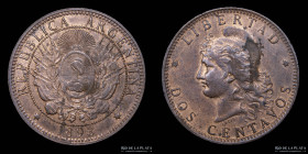 Argentina. 2 Centavos 1893. CJ 34