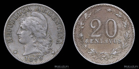 Argentina. 20 Centavos 1899. CJ 55