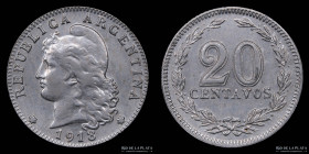 Argentina. 20 Centavos 1918. CJ 68