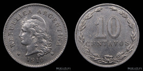 Argentina. 10 Centavos 1910. CJ 99