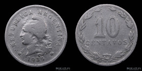 Argentina. 10 Centavos 1935. 5 Recto. CJ 122.4