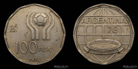Argentina. Error. 100 Pesos 1978. Rev. Medalla
