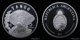 Argentina. 1 Peso 2013. Fabulosos 15 Tango. CJ 8.19