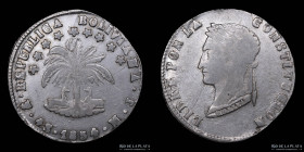 Bolivia. 4 Soles 1854 MJ. KM123.2