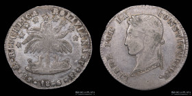 Bolivia. 2 Soles 1856 FJ. KM121.2
