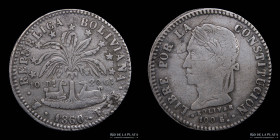 Bolivia. 2 Soles 1860 FJ. KM135.2