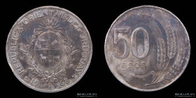 Uruguay. 50 Pesos 1968. Ensayo/Pattern PnC85