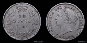Canada. 10 Cents 1883 H. KM3