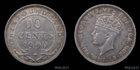 Canada. 10 Cents 1940 Newfoundland. KM20