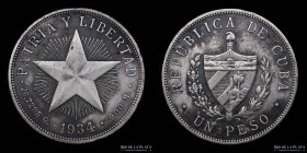 Cuba. 1 Peso 1934. KM15.2