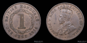 Honduras Britanica. 1 Cent 1914. KM19