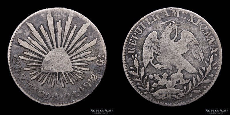 México. 2 Reales 1829 Zs (Zacatecas) AG.903; 38mm; 6.21g. KM374.12

Estimate: ...