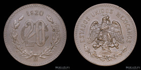 Mexico. 20 Centavos 1920 Mo. KM437