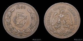 Mexico. 5 Centavos 1935 Mo. KM422