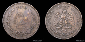 Mexico. 2 Centavos 1939. KM419