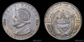 Panama. 1/2 Balboa 1953. KM20