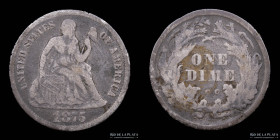 USA. Dime 1875. Seated Liberty. KMA92. Carson City