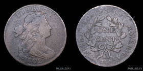 USA. 1 Cent 1802. Draped Bust Cent. KM22