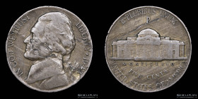 USA. 5 Cents 1943/2. Jefferson Wartime Nickel. KM192a