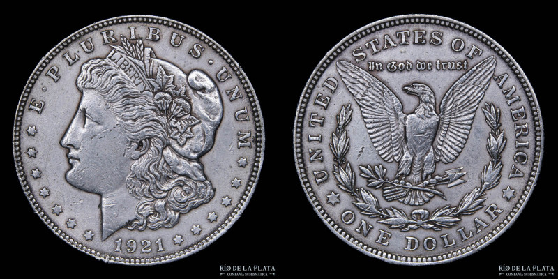 USA. 1 Dollar "Morgan" 1921. AG.900; 38.1mm; 26.79g. KM110 (XF)

Estimate: USD...
