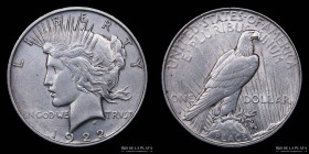 USA. 1 Dollar 1922 D. Peace. KM150
