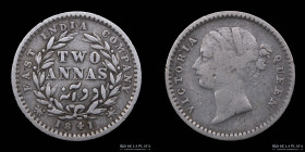 India Britanica. 2 Annas 1841. KM460